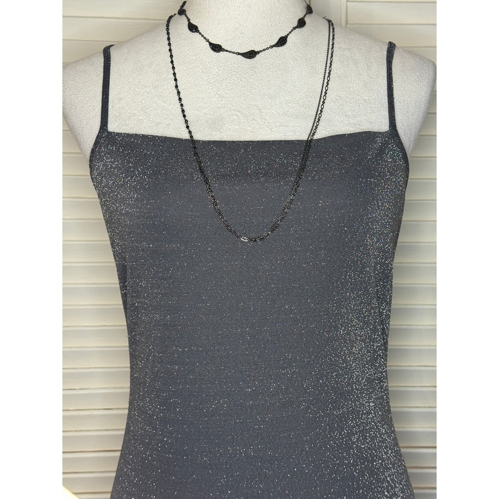 Glitter Sparkle Womens Maxi Formal Gown Dress Size Small Evening Event Mobwife - Picture 10 of 12